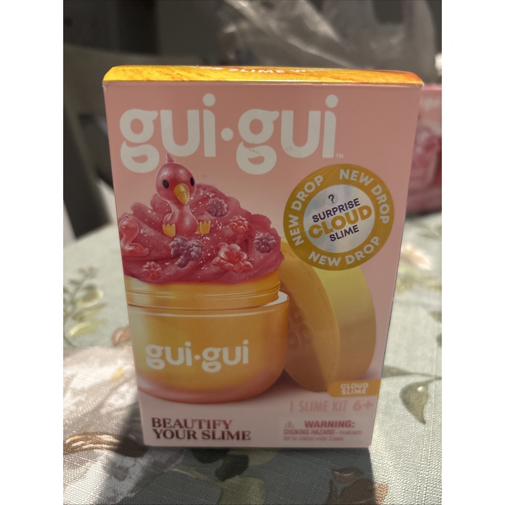 NEW Gui-Gui YELLOW Cloud Slime Beautify Kit & Figure Holiday Slime New